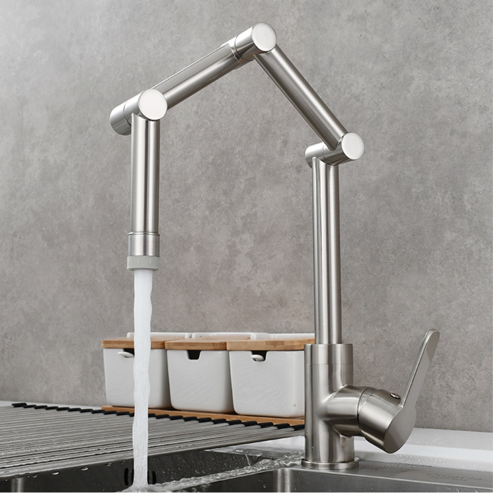 Sailea Pot Filler Faucet with Extendable Arm and Dual Handles 3