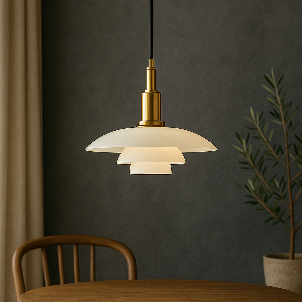 ScandiGlow | Modern Elegant Glass Pendant Light for Kitchen 4