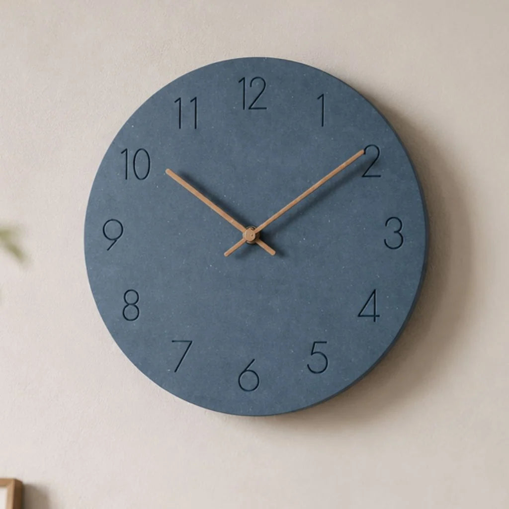 Scandinavian Minimalist Wall Clock, Silent Sweep Movement, Natural Wood, 29cm Diameter – Modern Decor for Home and Office 0