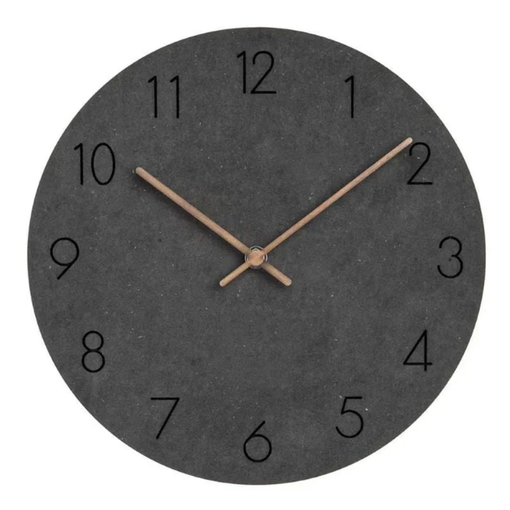 Scandinavian Minimalist Wall Clock, Silent Sweep Movement, Natural Wood, 29cm Diameter – Modern Decor for Home and Office 10