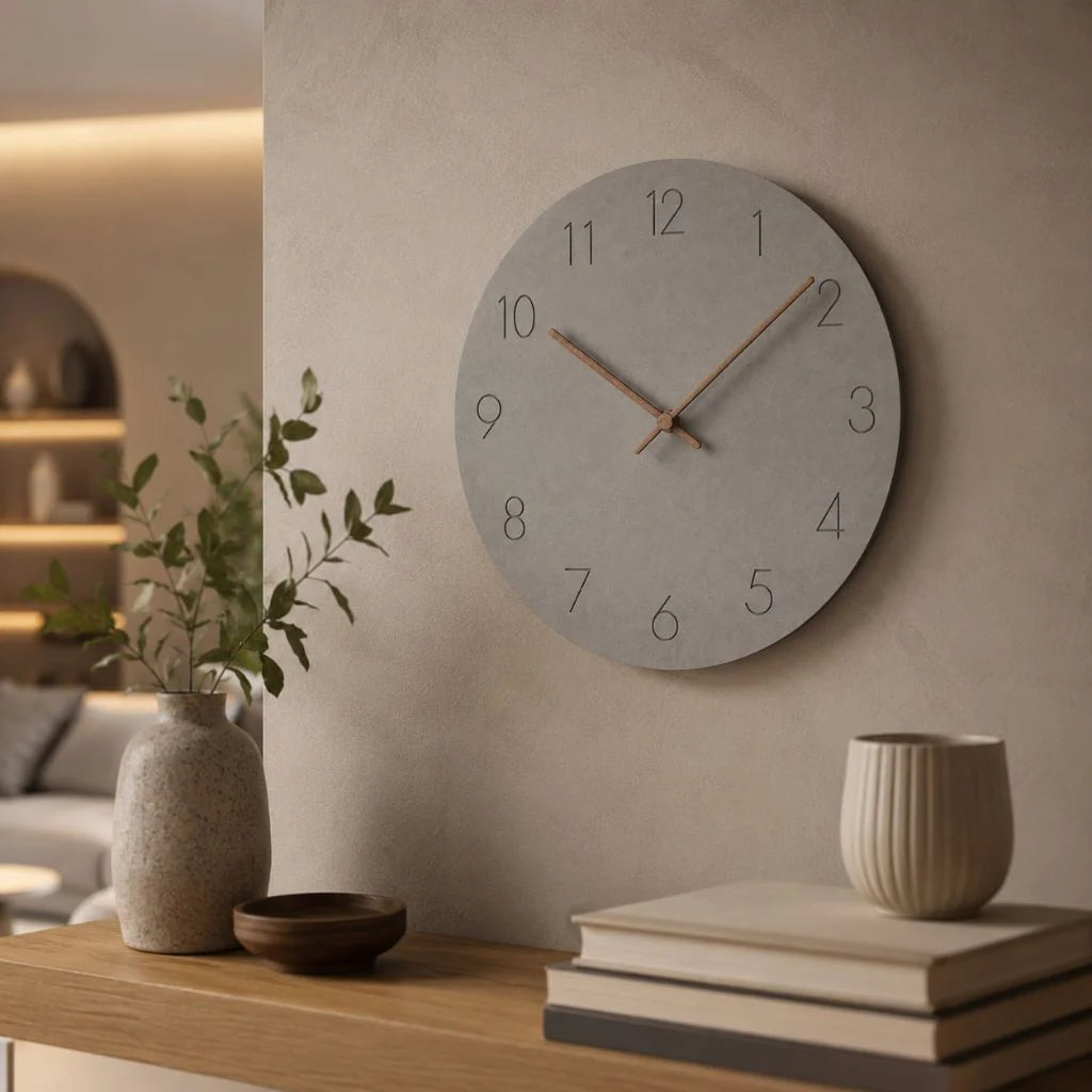 Scandinavian Minimalist Wall Clock, Silent Sweep Movement, Natural Wood, 29cm Diameter – Modern Decor for Home and Office 6
