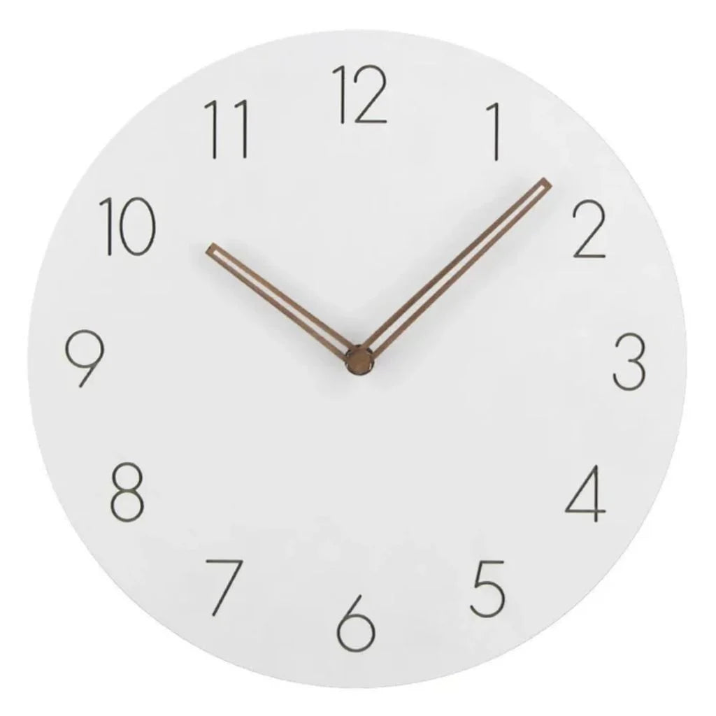 Scandinavian Minimalist Wall Clock, Silent Sweep Movement, Natural Wood, 29cm Diameter – Modern Decor for Home and Office 9