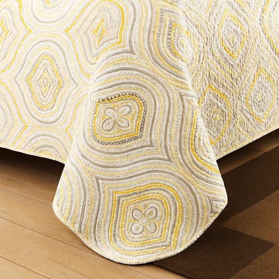 Shimla Bedding Set | Elegant Cotton Quilted Three-Piece Bedding