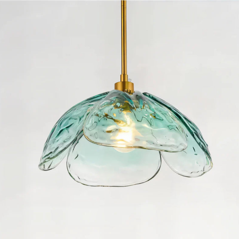 Shinora | Artistic Floral Glass Pendant Light for Vibrant Ambient Glow 11