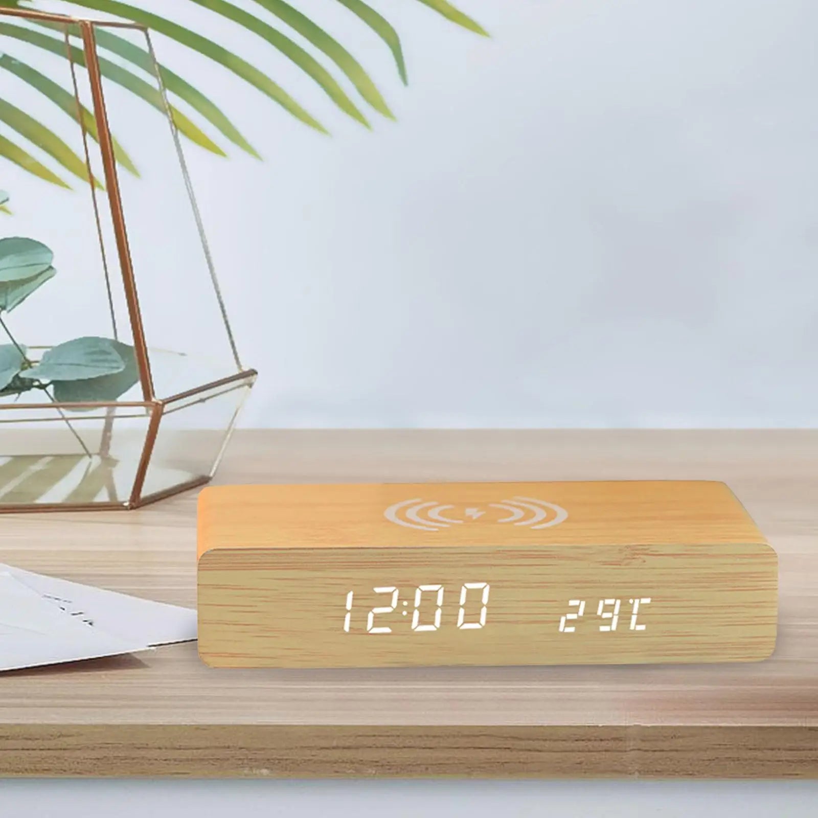 Smart Alarm Clock | Digital Clock with Wireless Charging & 3-Level Brightness | Compact Design for Effortless Time Management 2