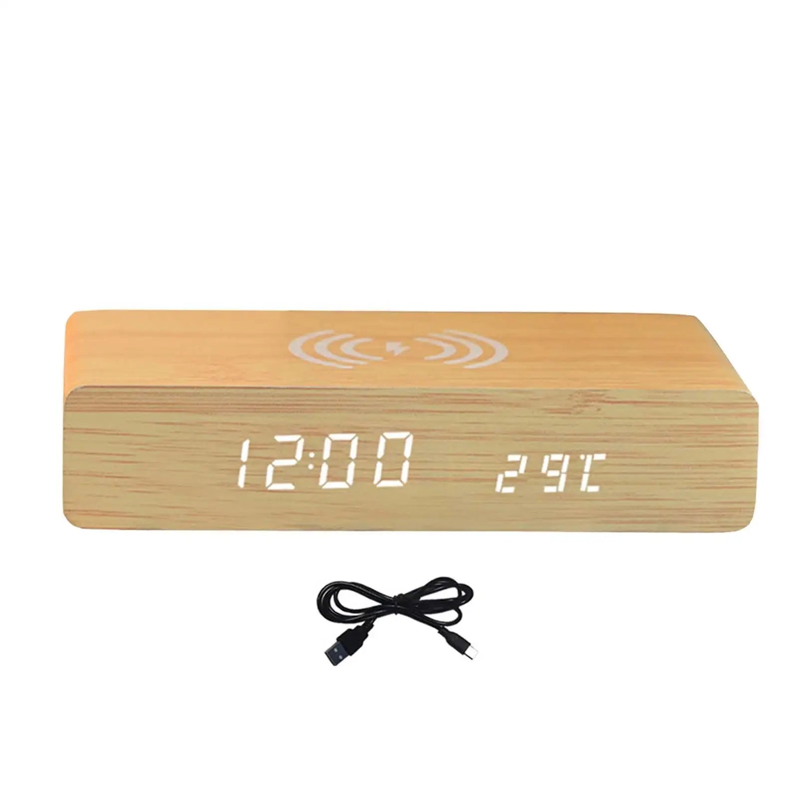 Smart Alarm Clock | Digital Clock with Wireless Charging & 3-Level Brightness | Compact Design for Effortless Time Management 3