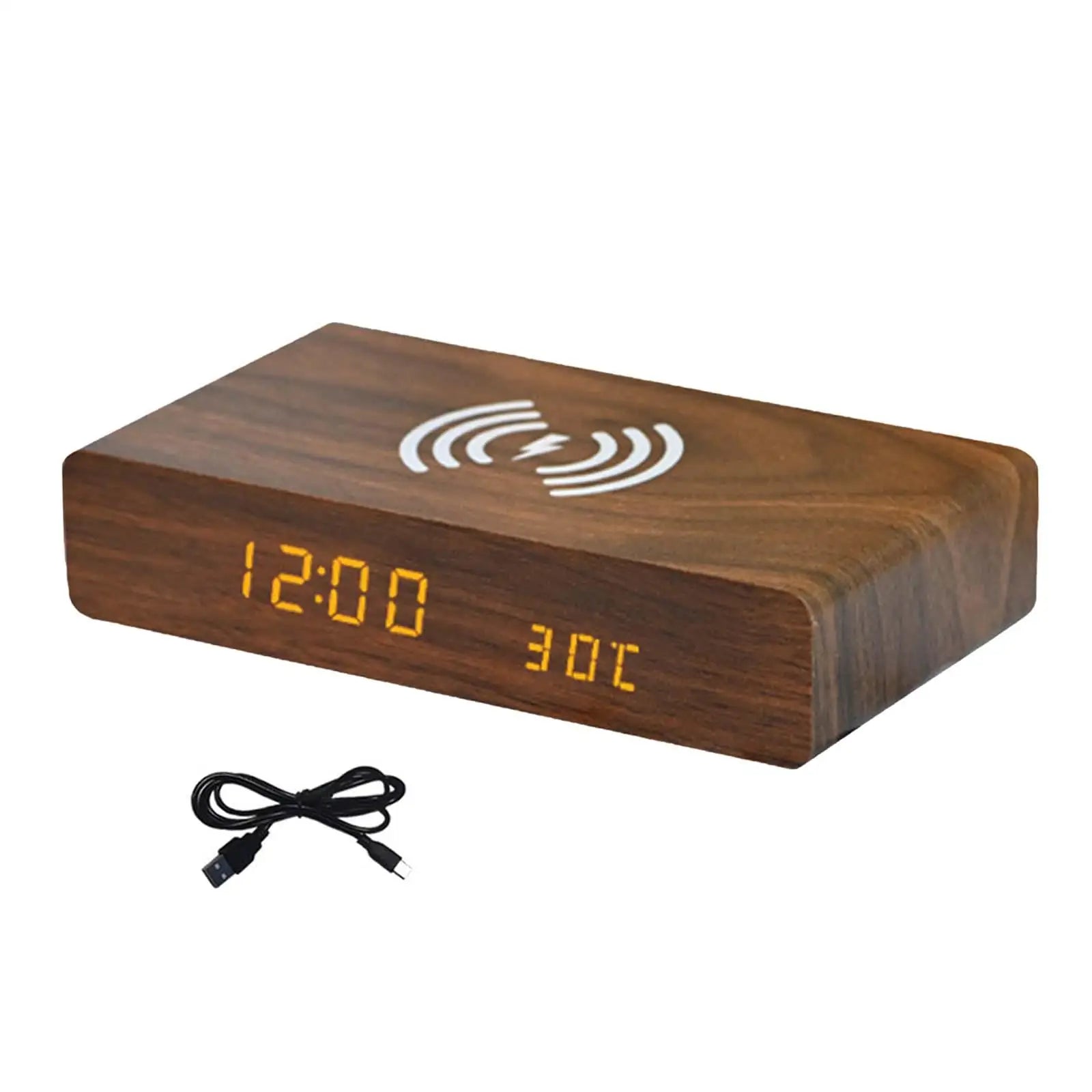 Smart Alarm Clock | Digital Clock with Wireless Charging & 3-Level Brightness | Compact Design for Effortless Time Management 6
