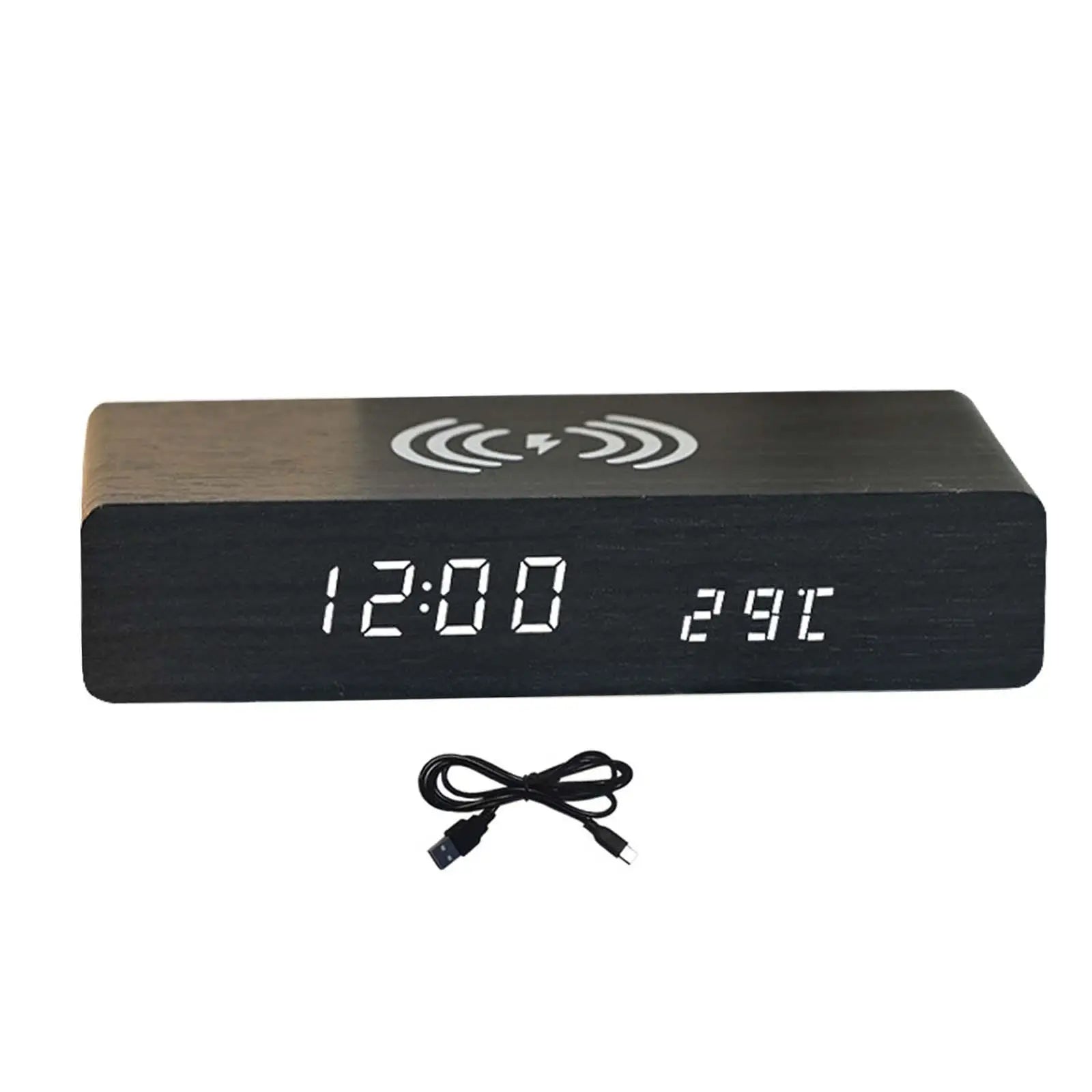 Smart Alarm Clock | Digital Clock with Wireless Charging & 3-Level Brightness | Compact Design for Effortless Time Management 8