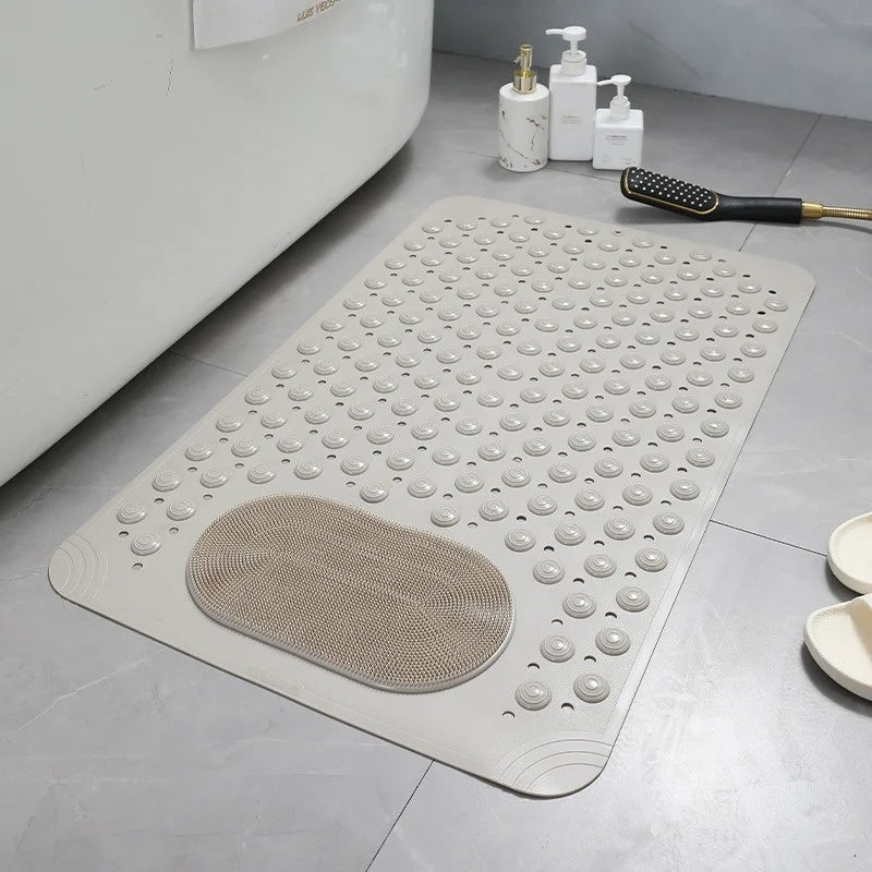 Softiva | Anti-Slip Shower Mat with Foot Scrubber for Safe Hygiene Care 6