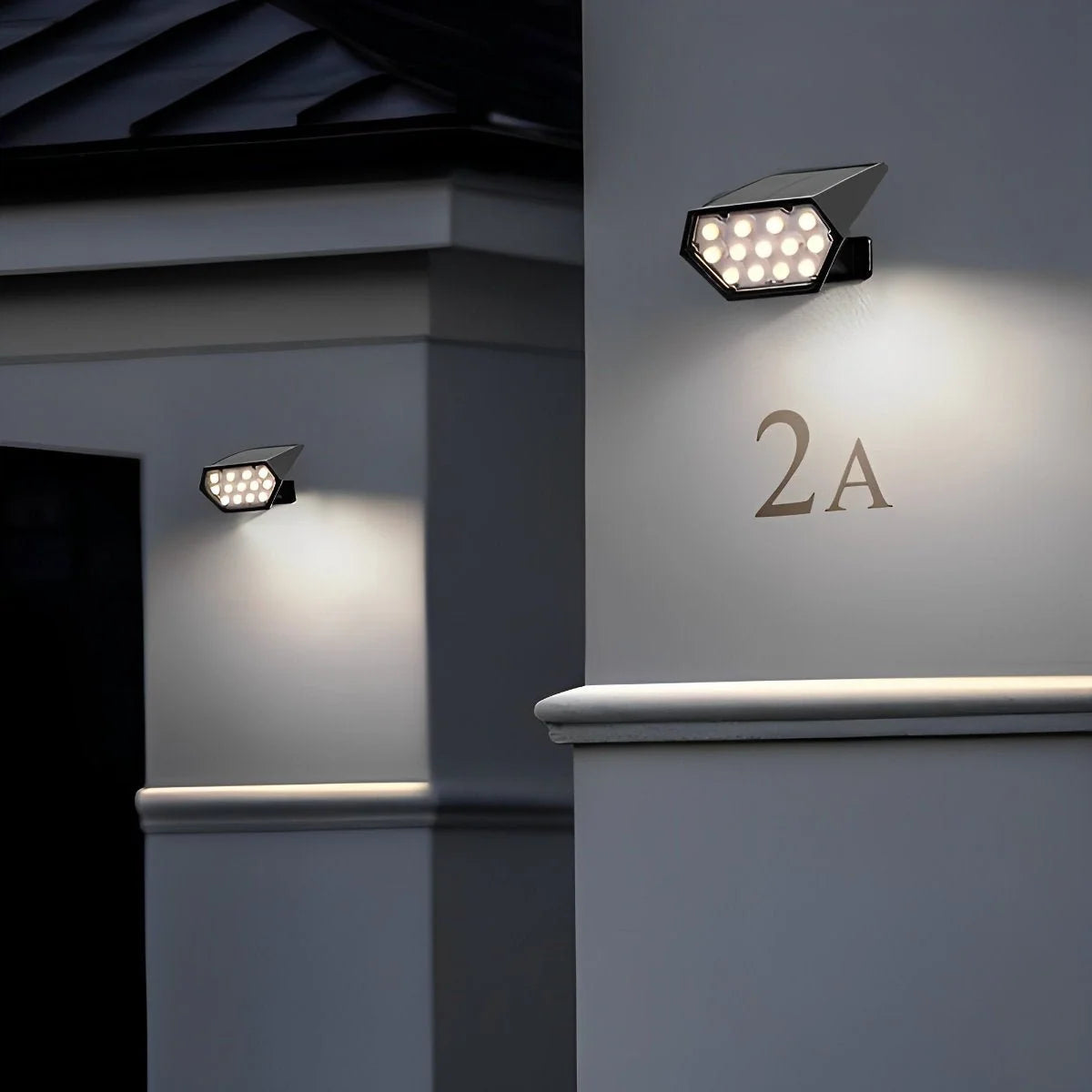 Solar LED Landscape Spotlights - Adjustable Outdoor Lighting with RGB and Warm White Options, Waterproof Design for Gardens and Pathways 1