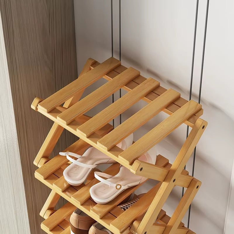 Solena | Eco-Friendly Bamboo Shoe Rack for Space-Saving Storage 5