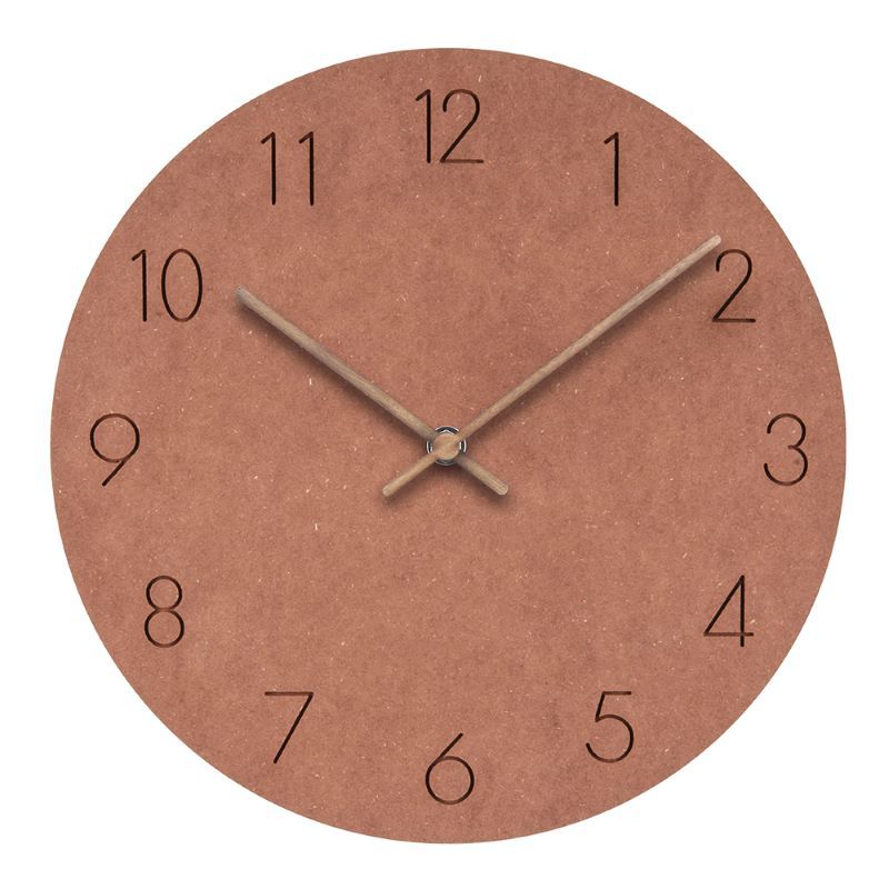 Sorevian | Modern Minimalist Silent Wall Clock with Copper Accents 4