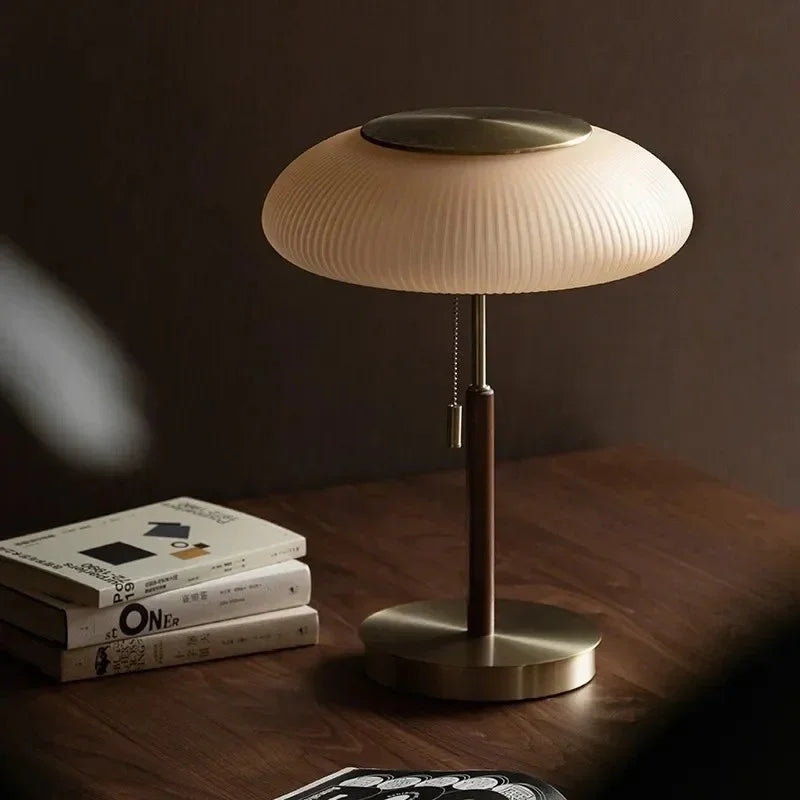 TimberGlow | Stylish Elegant Wood Grain Table Lamp for Living Room 3