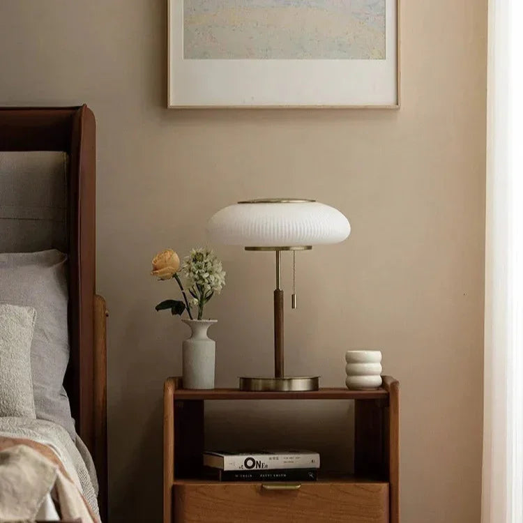 TimberGlow | Stylish Elegant Wood Grain Table Lamp for Living Room 6
