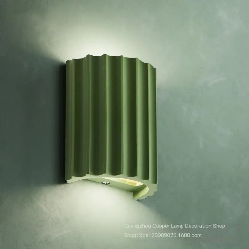 KLEIN Nordic Minimalist Wall Light | Modern Ribbed Cylinder Sconce