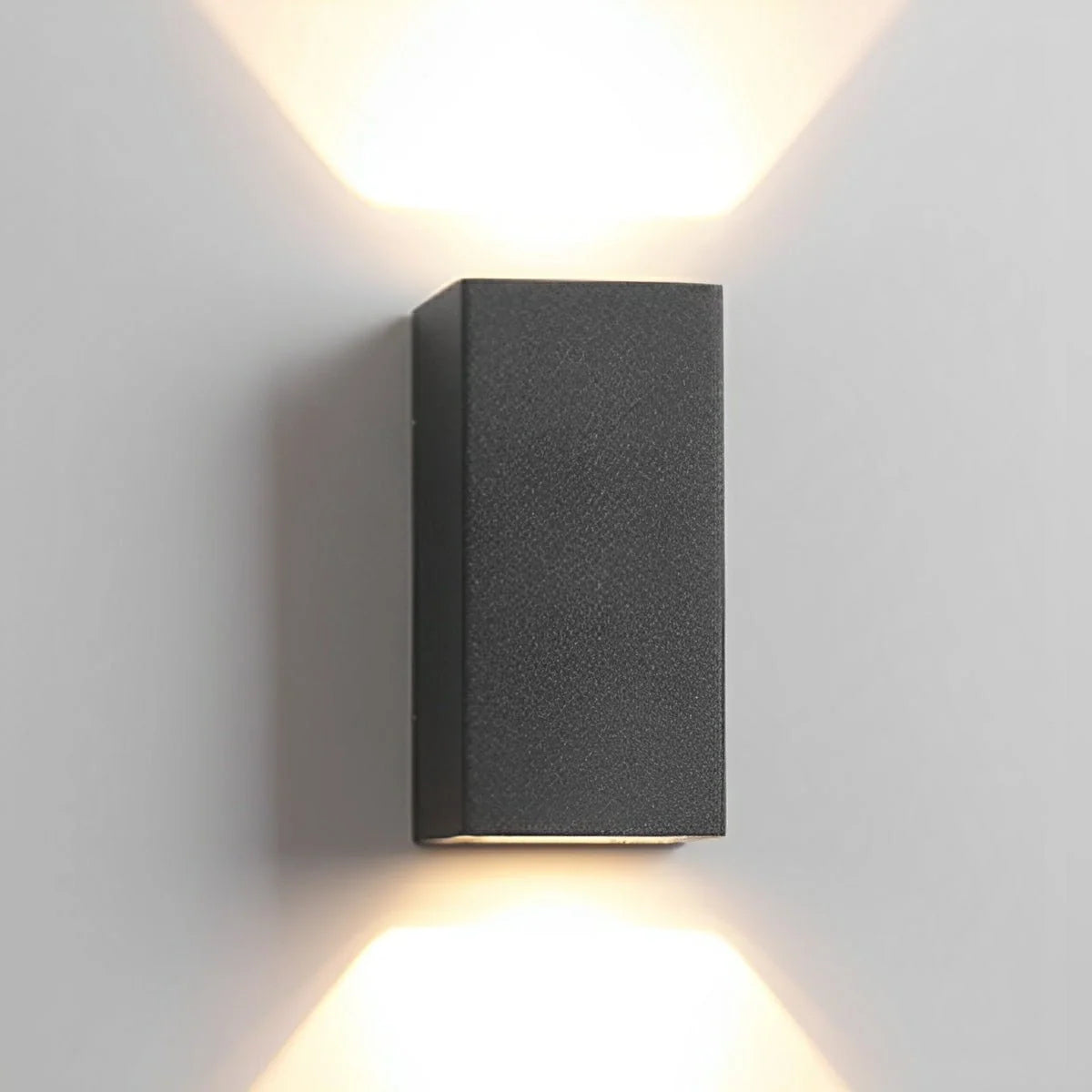 Up Down Solar Wall Light with Dual Direction LED, Remote Control, IP65 Waterproof, Warm White 3000K 6