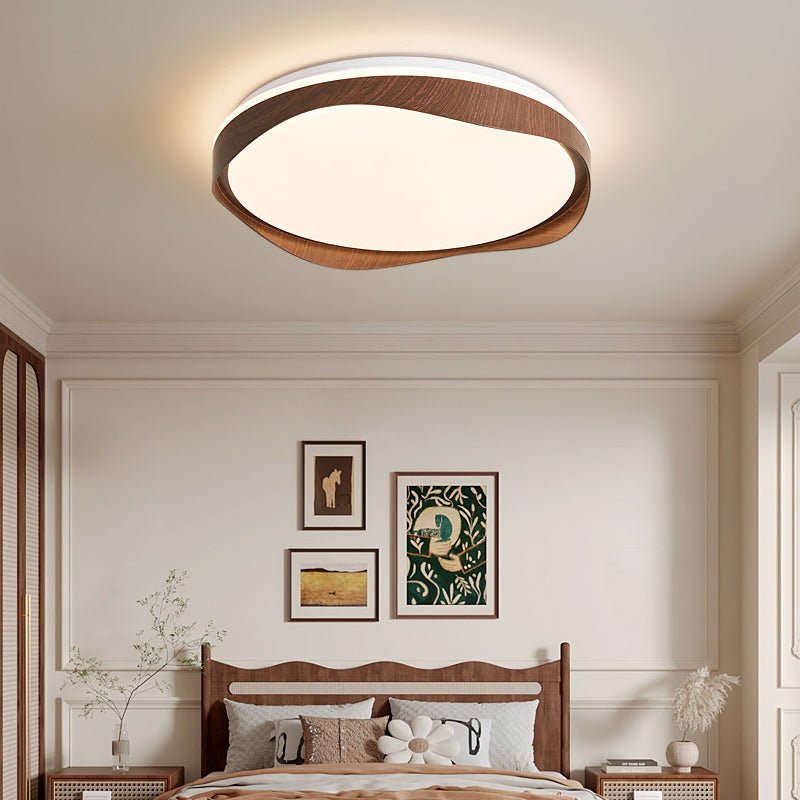 Vakkerlight | Elegant Organic Wood Grain Flush Mount Ceiling Light 1