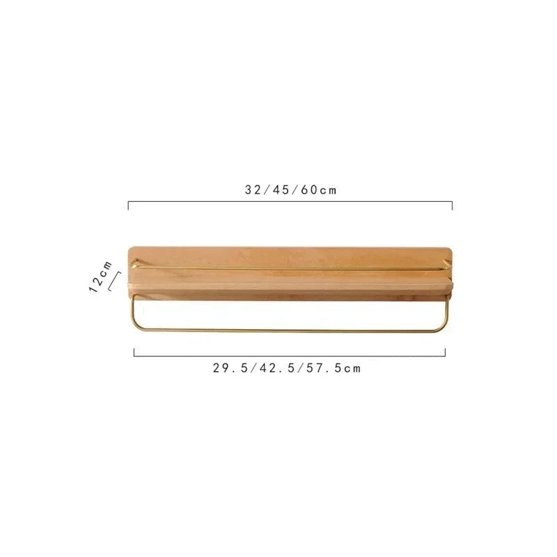 Velora | Bamboo Wall Coat Rack for Space-Saving Organisation 10