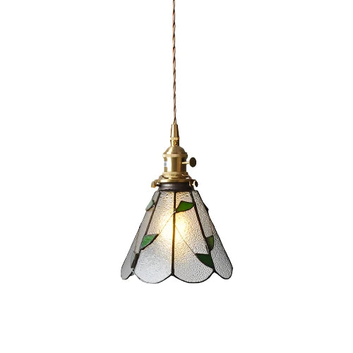 Fallon Vintage-Inspired Elegant Pendant Ceiling Light | Handmade Bubble Glass Shade and Copper - Styyler