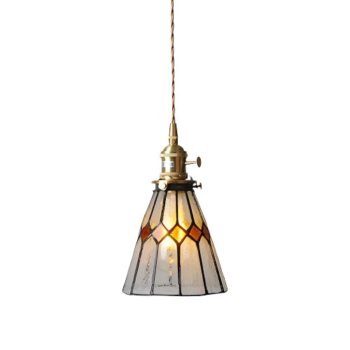 Fallon Vintage-Inspired Elegant Pendant Ceiling Light | Handmade Bubble Glass Shade and Copper - Styyler