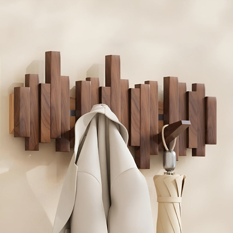 Virel | Elegant Wooden Wall Coat Rack for Space-Saving Storage 111
