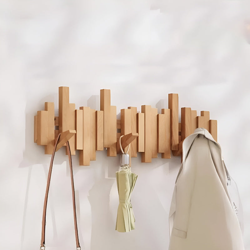 Virel | Elegant Wooden Wall Coat Rack for Space-Saving Storage 81