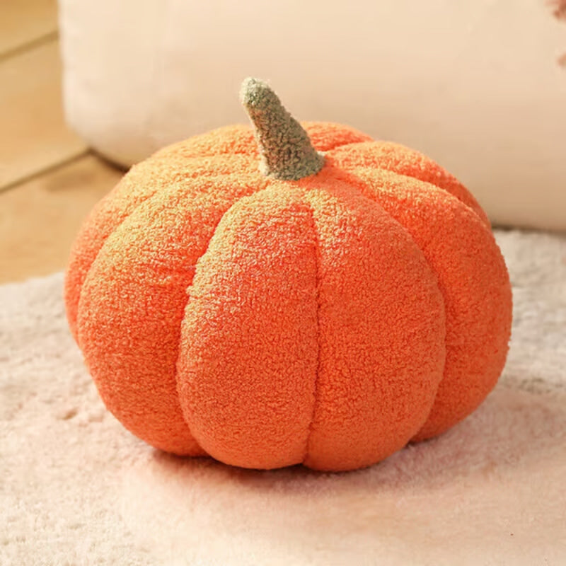 Virella | Pumpkin Plush Cushion for Cosy Sofa Décor