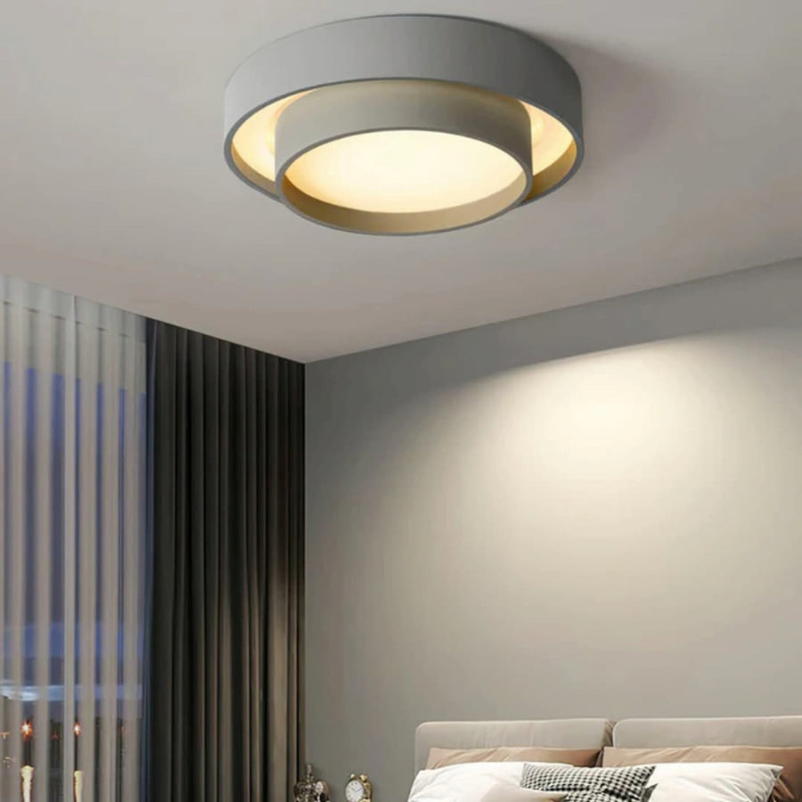 Virelora | Modern Dimmable LED Flush Mount Ceiling Light Fixture 9