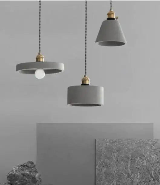 Betona Vintage Style Cemented Pendant Light - Styyler