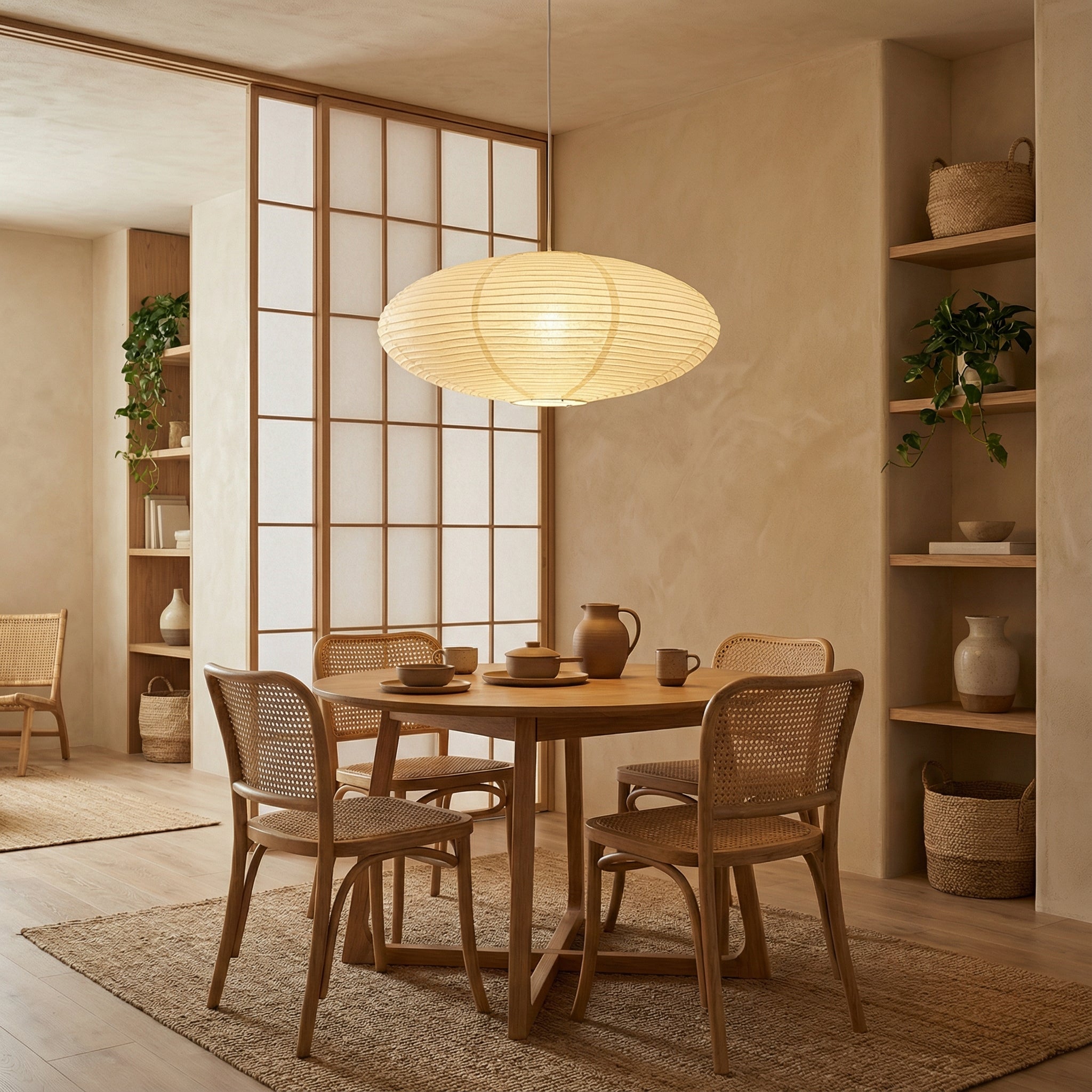 WabiLight | Elegant Minimalist Paper Kitchen Pendant Lighting Fixture 0