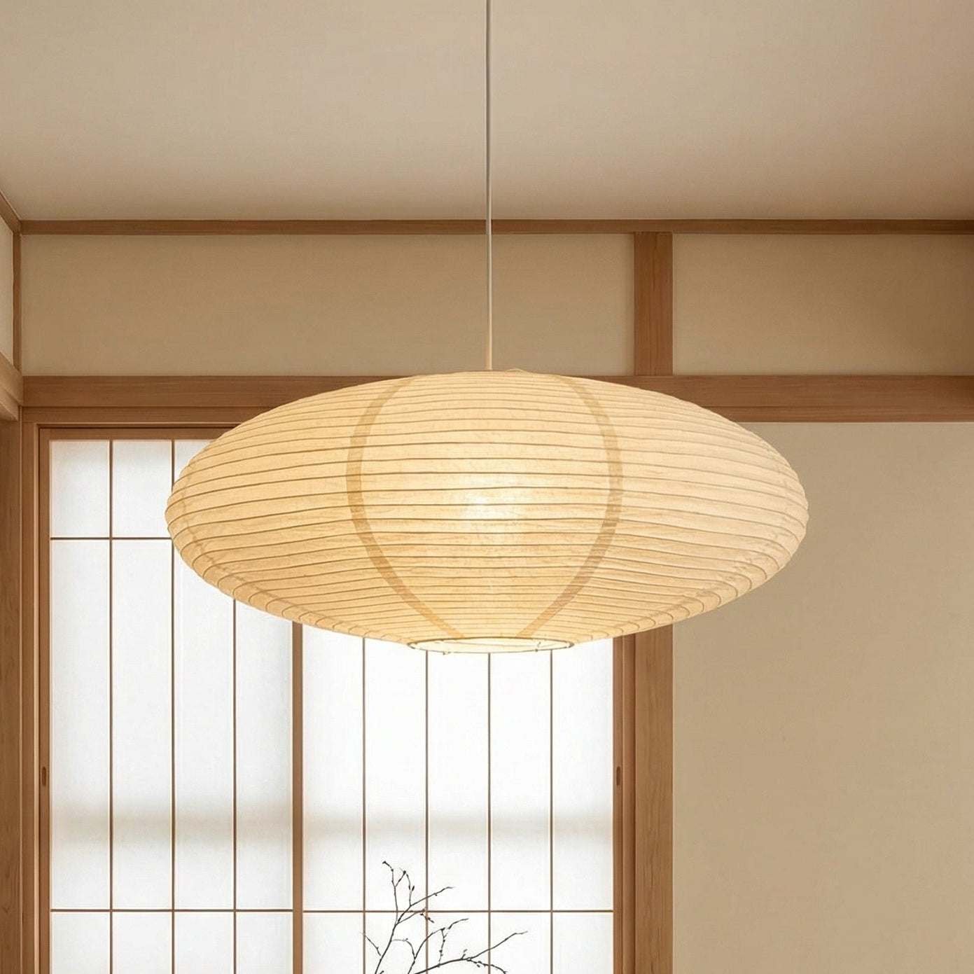 WabiLight | Elegant Minimalist Paper Kitchen Pendant Lighting Fixture 1