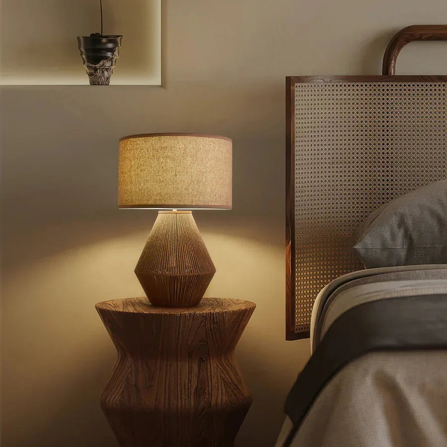 WabiSabi Glow | Elegant Eco-Friendly Minimalist Table Lamp for Living Room 3