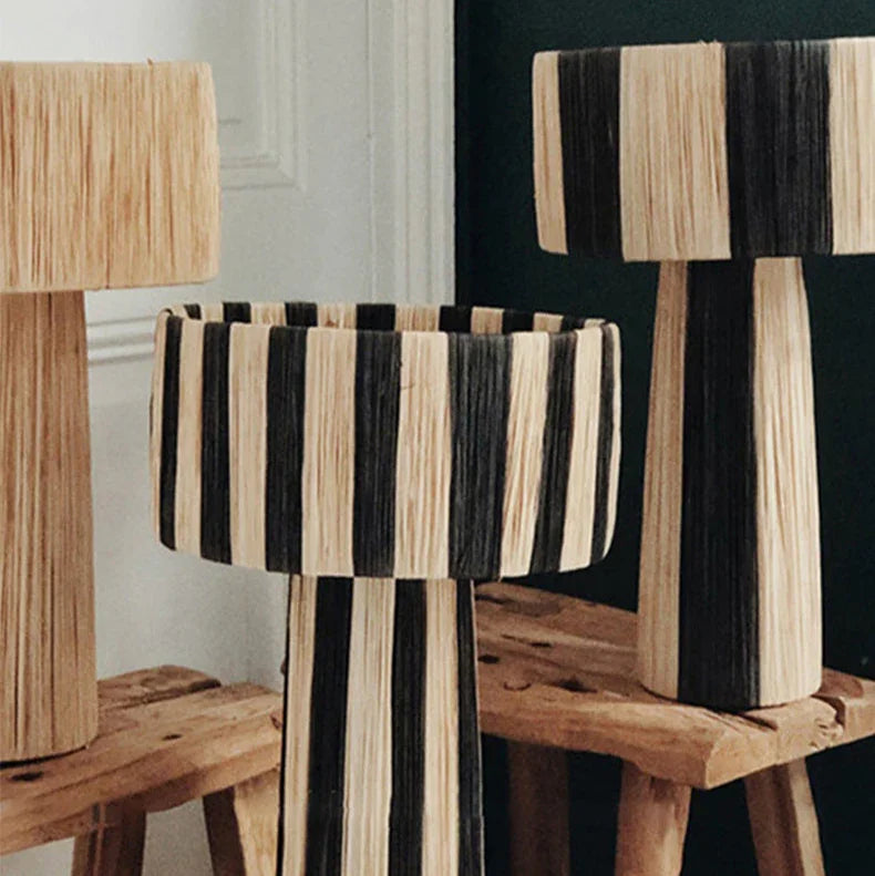 WickerGlow | Elegant Handcrafted Wicker Table Lamp for Bedroom and Living Room 7
