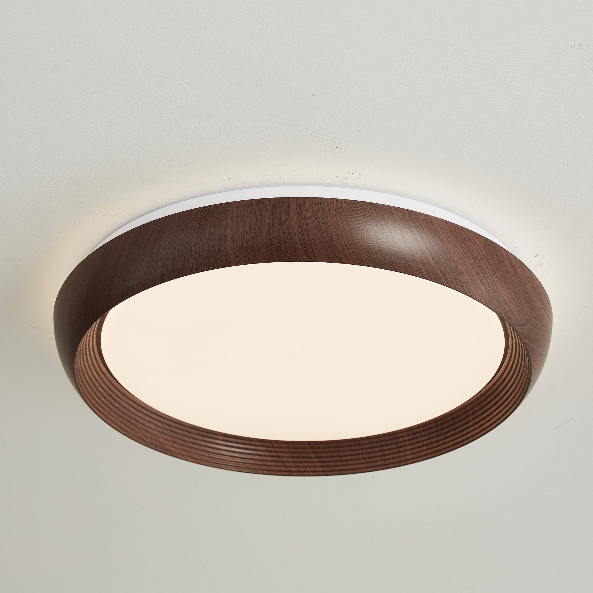 WoodGrain | Elegant Modern LED Flush Mount Ceiling Light Fixture 3