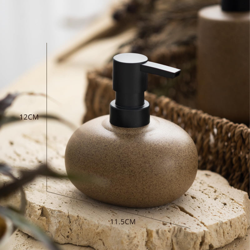 Zenelle | Minimalist Ceramic Soap Dispenser for Elegant Bathroom Organisation 01
