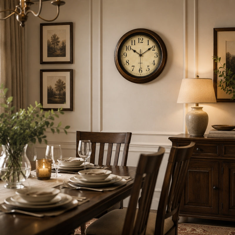 Zenovia | Serene Silent Wall Clock for Peaceful Timekeeping