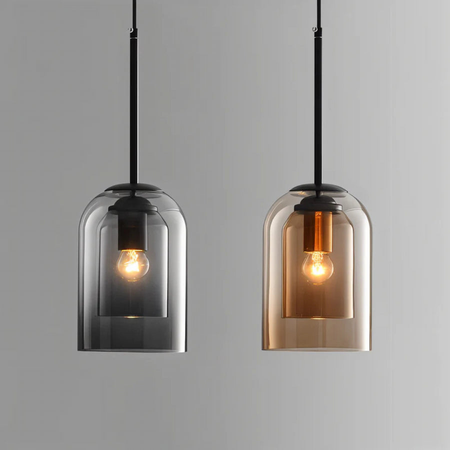 Zenvia | Double-Shade Glass Pendant Light for Warm Ambient Elegance 2