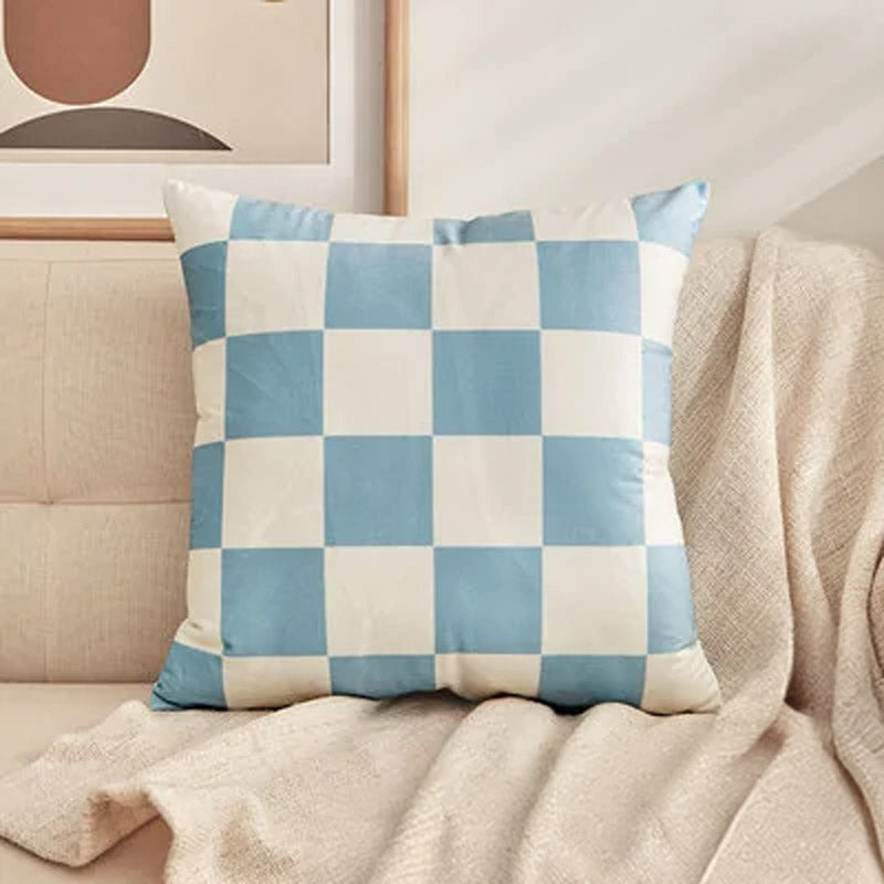 Plaid Pop Cushion Covers | Modern Colourful Check Design - Styyler