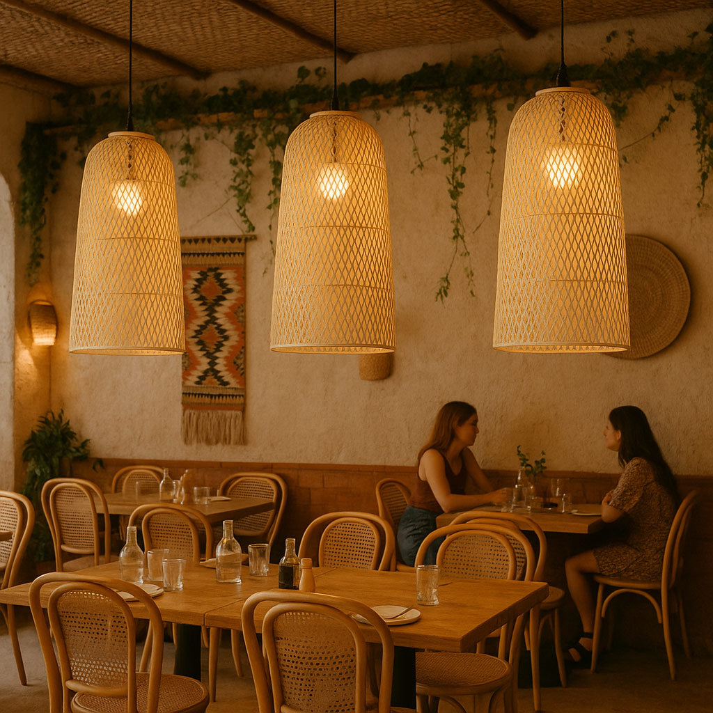 CASITA Bohemian Style Bamboo Pendant Light | For Homes or Restaurants
