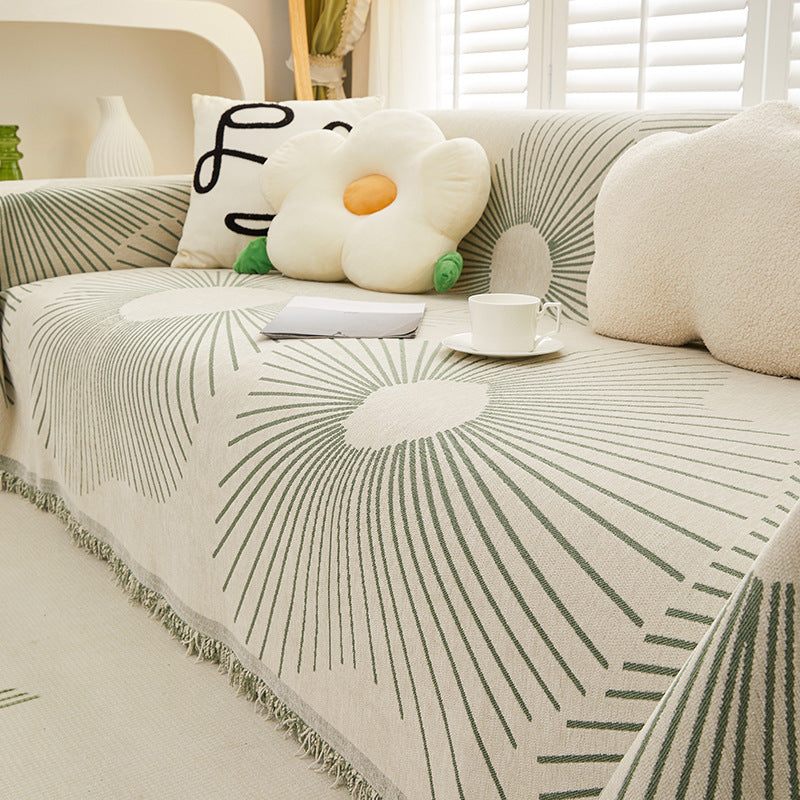 NORDIC LINES Chenille Sofa Cover | Anti-Scratching Pet Friendly Sofa Protection