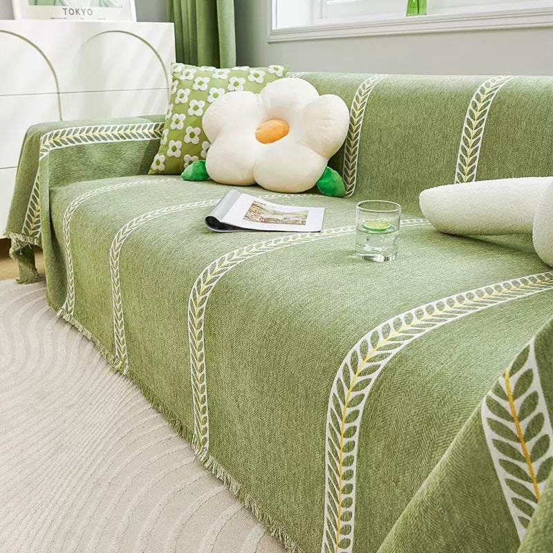 MERIDA Woven Sofa Cover – Soft, Machine Washable, Furniture Protector - Styyler