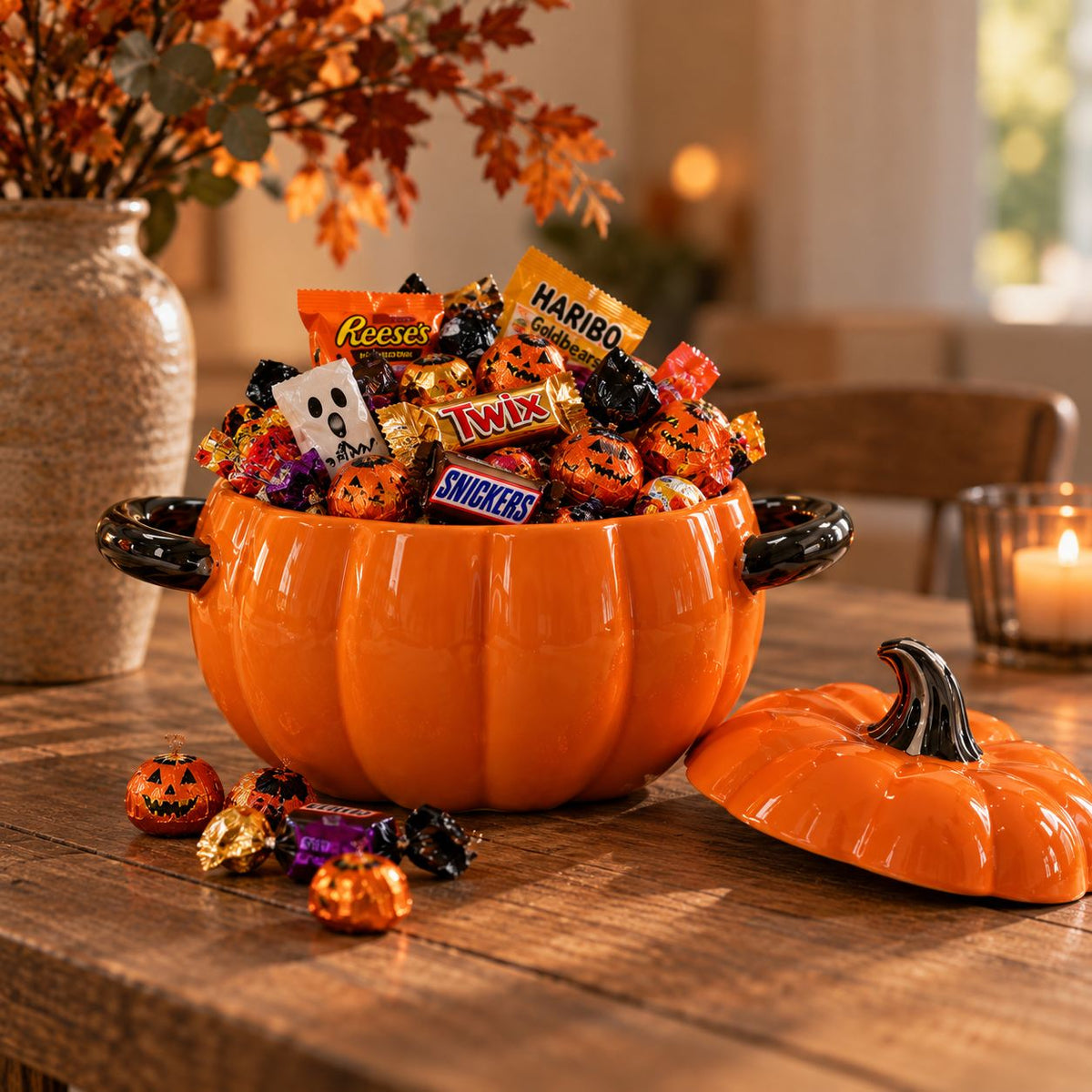 Pumpkin | Ceramic Soup Dish with Lid for Autumn Celebrations