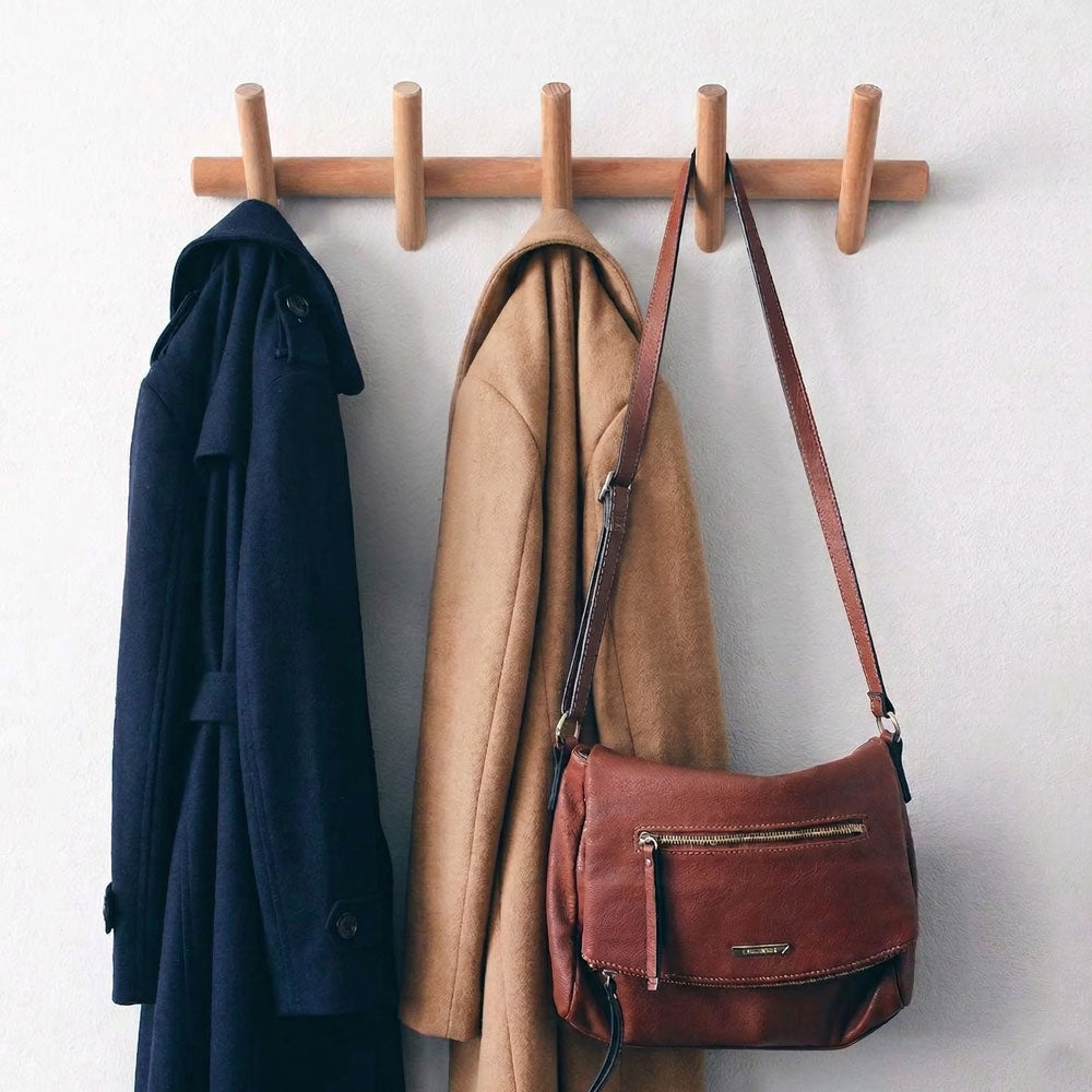 Hika | Japanese-style Solid Wood Coat hanger | Minimalist Japandi Design