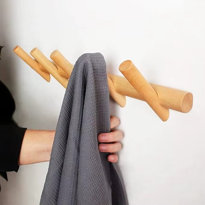Hika | Japanese-style Solid Wood Coat hanger | Minimalist Japandi Design