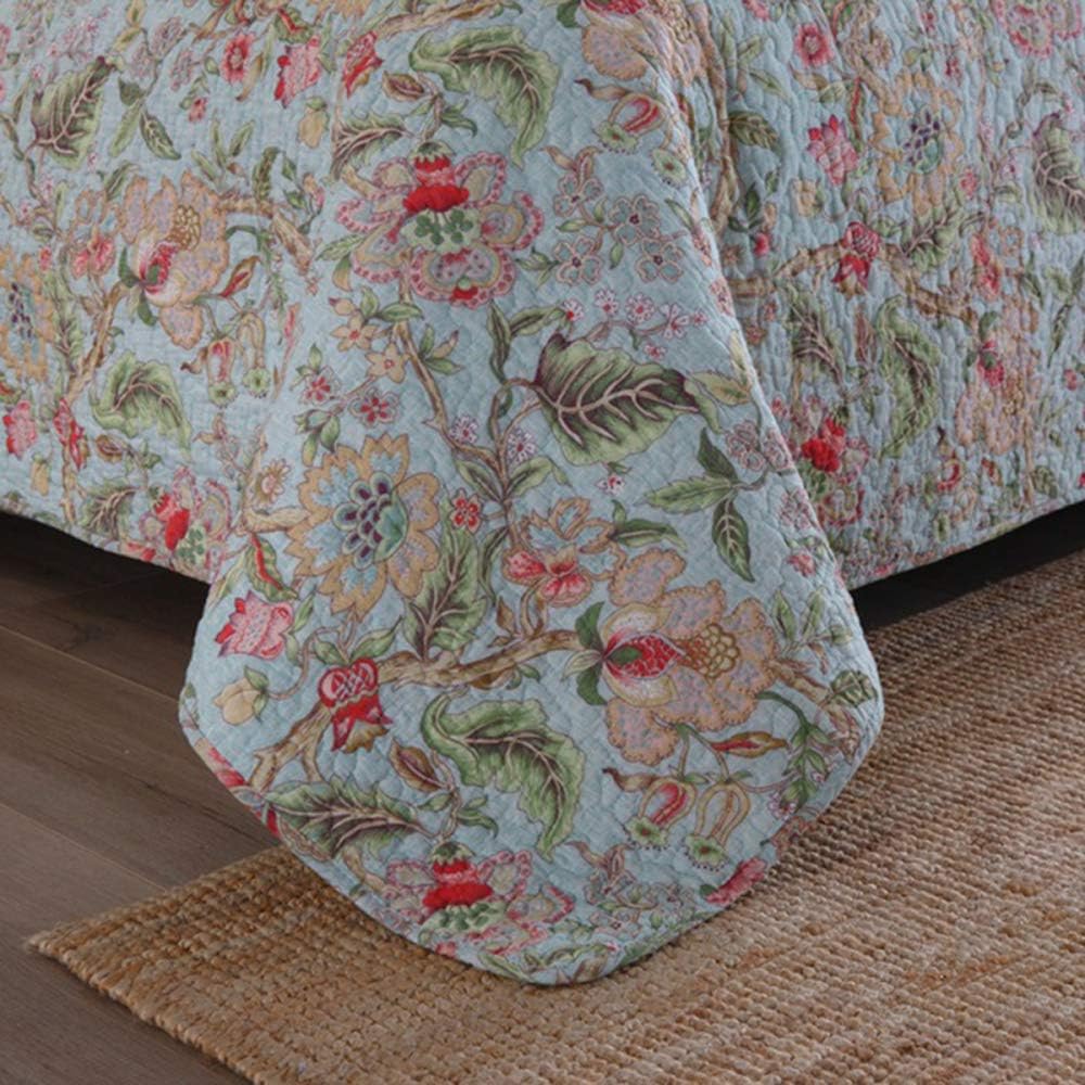 Rushmore Kingsize Summer Bedding Set | Stylish Cotton Floral Three-Piece Bedding