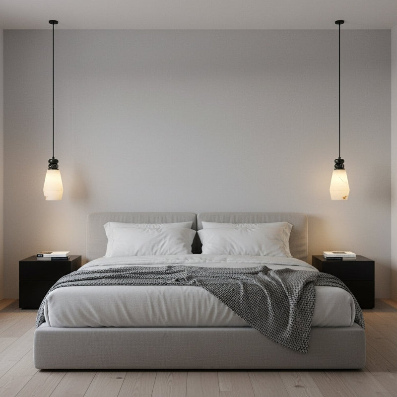 Cireva | Stone and Resin Pendant Light for Refined Kitchen Illumination