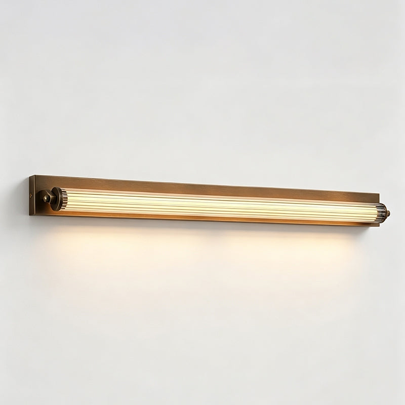 Elyven  Antique Brass Wall Sconce with Clear Acrylic Shade 1