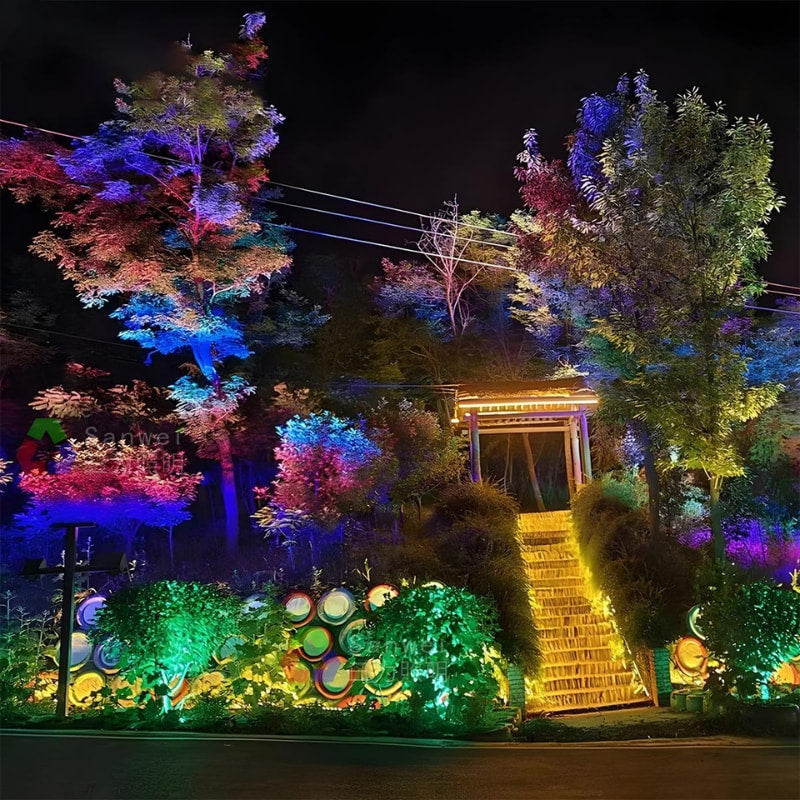Orluna | RGB LED Outdoor Spotlight for Vibrant Garden Lighting