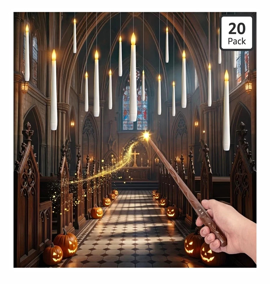 Magic Floating Candles | LED Candles with Remote Control | 20Pack