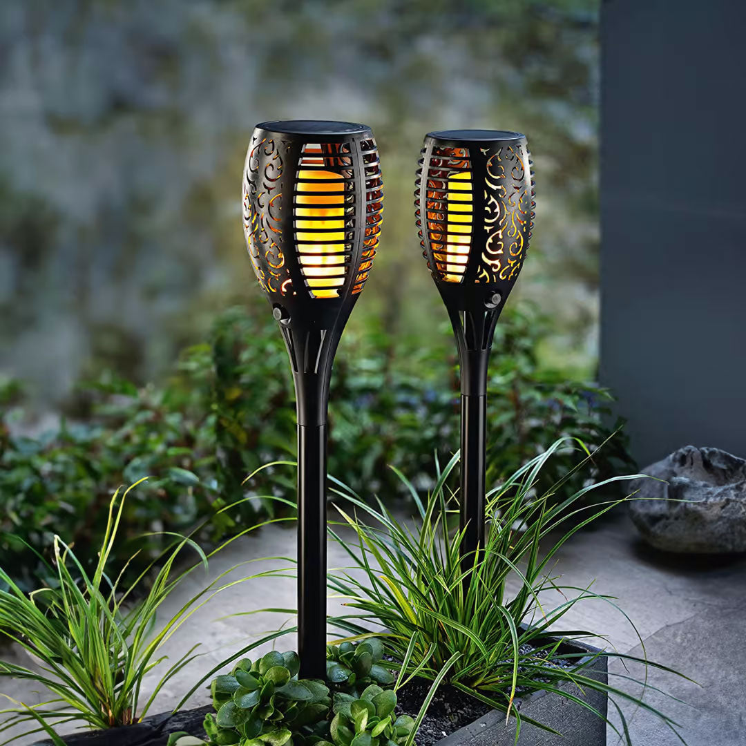 Flamira Solar Flame LED Lantern | Garden & Patio Lighting - Styyler